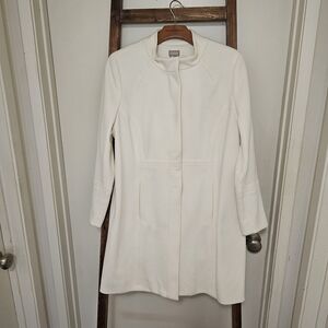 Chico's Cream Trench Coat Size 8 / 10p